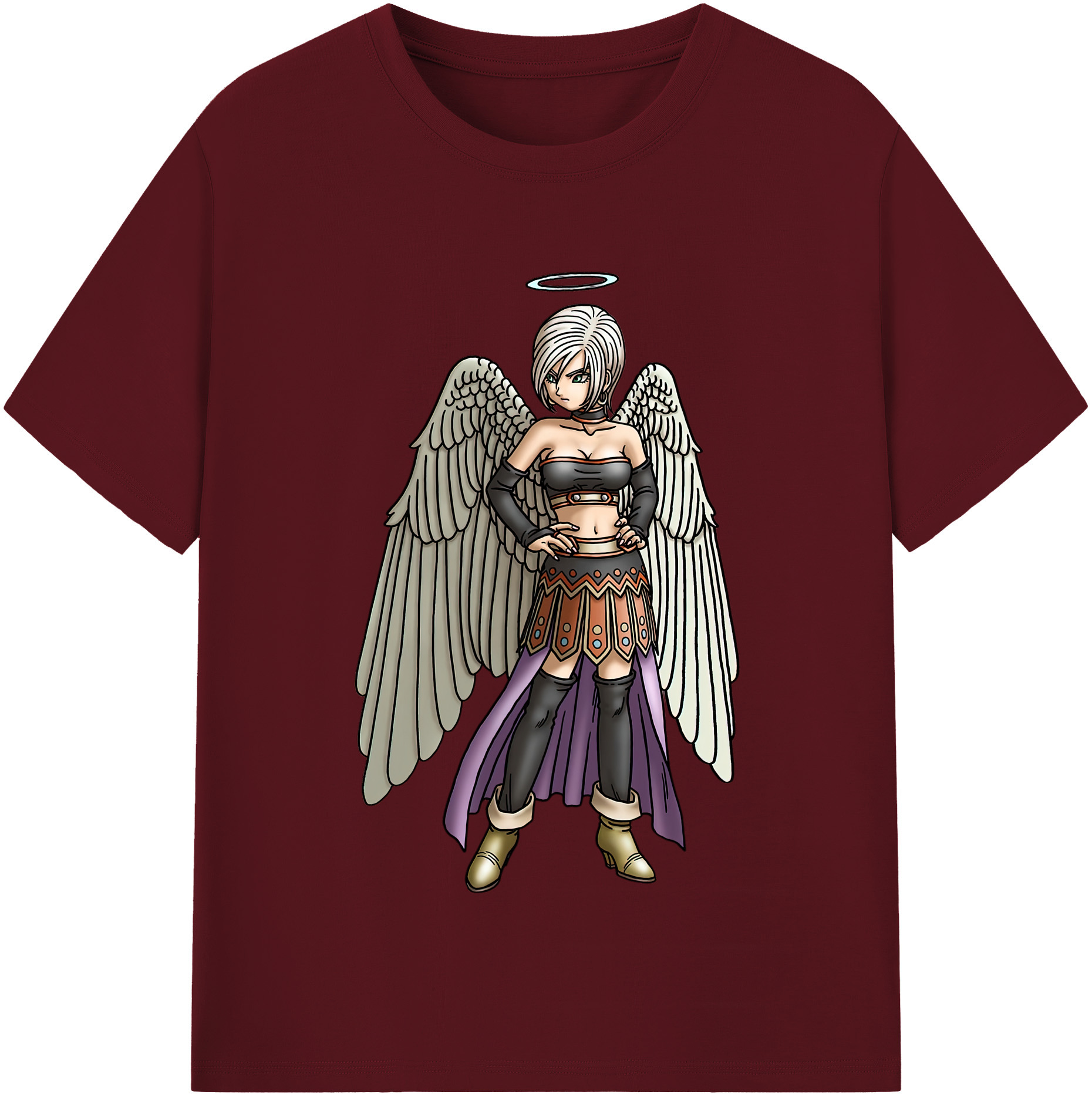（画像用） ドラゴンクエスト Doragon Kuesuto Dragon Quest 綿100％半袖Tシャツ（フロントプリント）